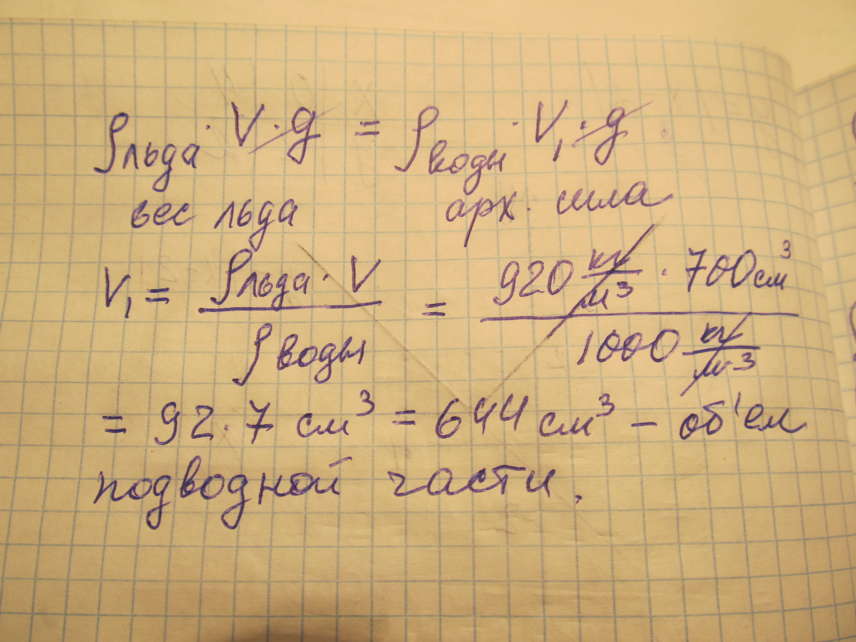 700 сантиметров. Плотность льда 0.9 г/см3. Объем куска льда. Льдина плавает в воде объем ее надводной части 20 м3. Определите массу кусочка льда объемом 100 см3.