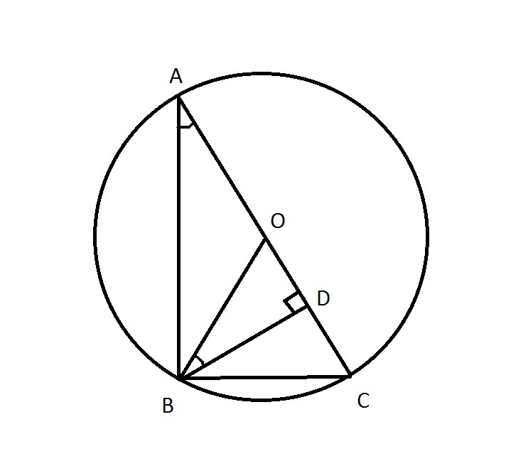 Круг в треугольнике авс