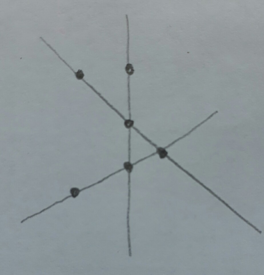 6 точек 6 прямых. 6 Прямых и 6 точек. Начерти три прямые отметь на них шесть точек. На прямой расположены 6 точек. 6 Точек на 4 прямых на каждой прямой по 3 точки.