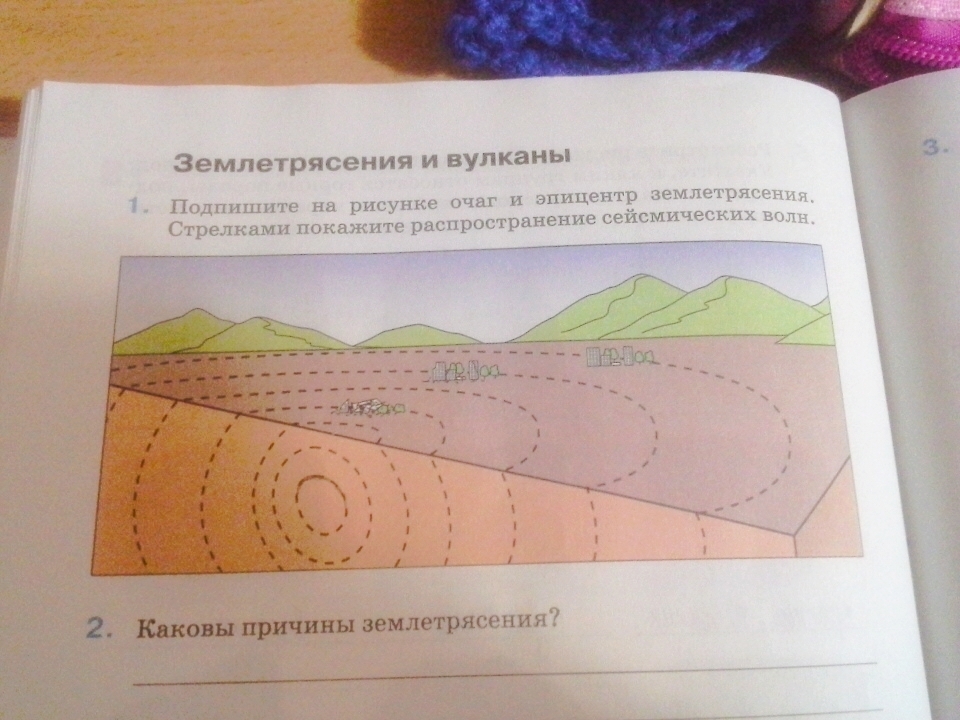 Тест землетрясения 5 класс география