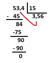 53 4 15. Решение 53,4:15.