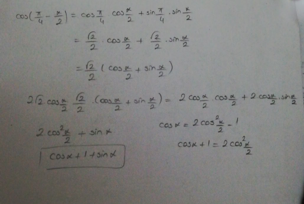 1 2cosa sina. (sina+cosa)2-1. 1 2cosa sina. 2sina/2. 1-sina)(1+sina) =cosa 2 2.